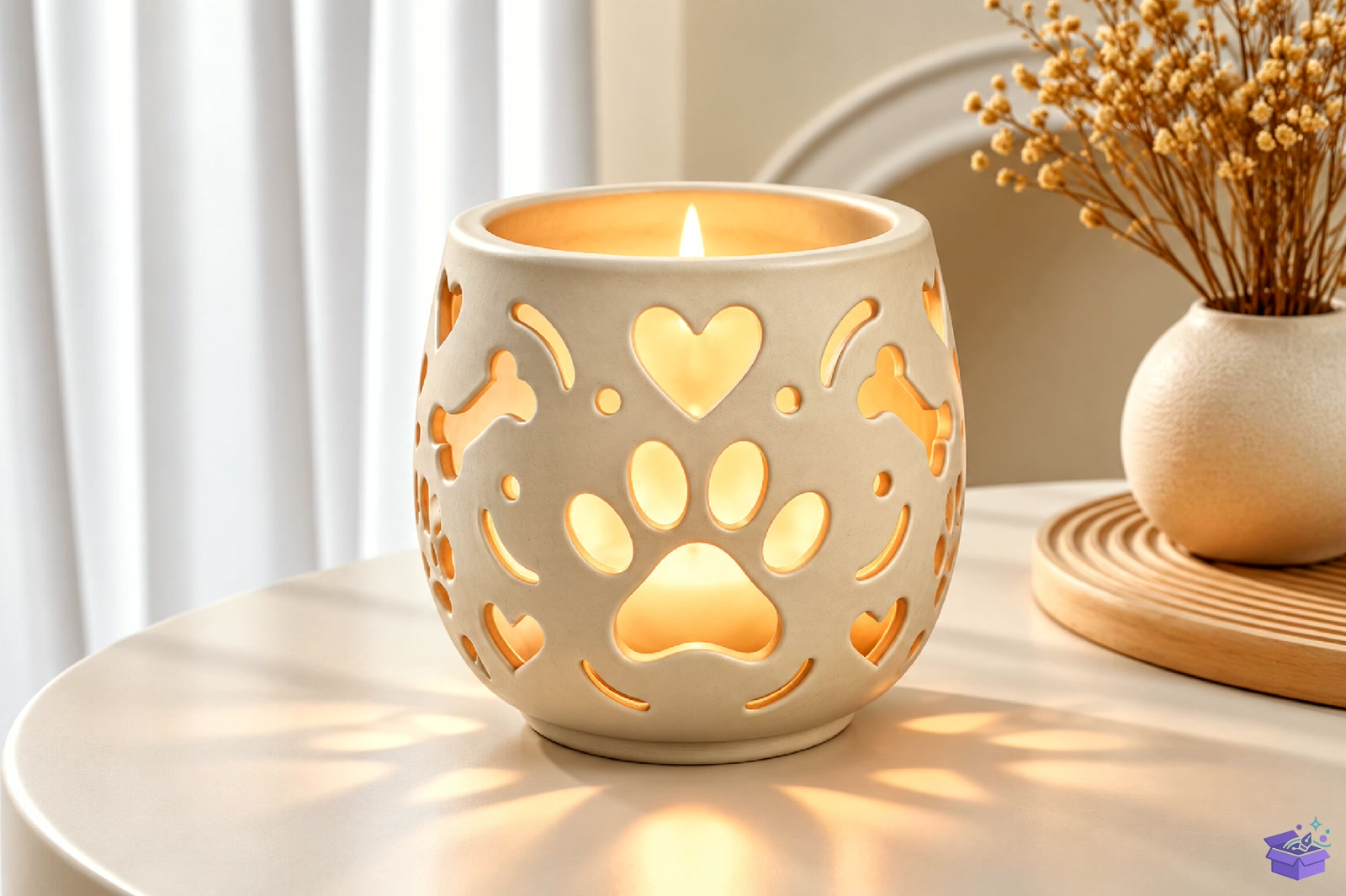 Köpek Paw Mumluk 3D Baskı Model - 3D Baskı ve Model Dosyası (STL, OBJ, 3MF) - detaylı önizleme 5