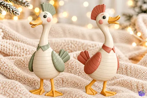 Goose Figurine STL 3D Baskı Model - 3D Baskı ve Model Dosyası (STL, OBJ, 3MF) - 3D Baskı  İndir (STL, OBJ, 3MF)