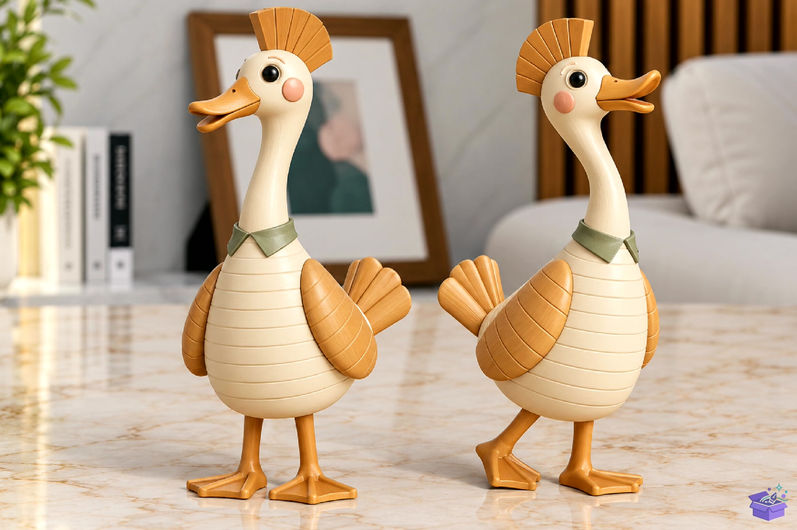 Goose Figurine STL 3D Baskı Model - 3D Baskı ve Model Dosyası (STL, OBJ, 3MF) - detaylı önizleme 4