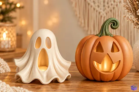 Cadılar Bayramı Ghost Pumpkin 3D STL Model - 3D Baskı ve Model Dosyası (STL, OBJ, 3MF) - 3D Baskı  İndir (STL, OBJ, 3MF)