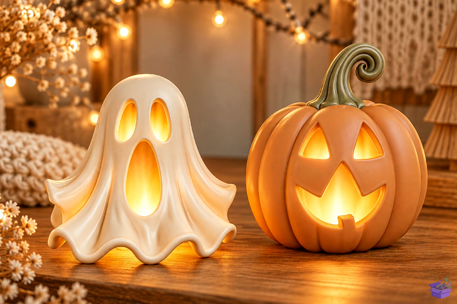 Cadılar Bayramı Ghost Pumpkin 3D STL Model - 3D Baskı ve Model Dosyası (STL, OBJ, 3MF) - detaylı önizleme 3
