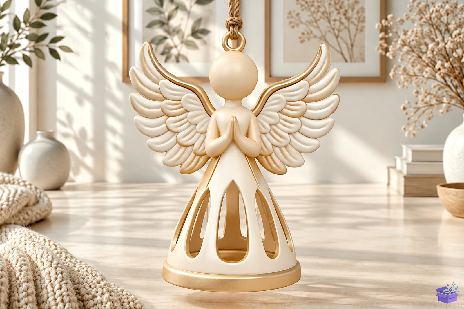 Angel Hanging Süs 3D Baskı STL - 3D Baskı ve Model Dosyası (STL, OBJ, 3MF) - detaylı önizleme 4