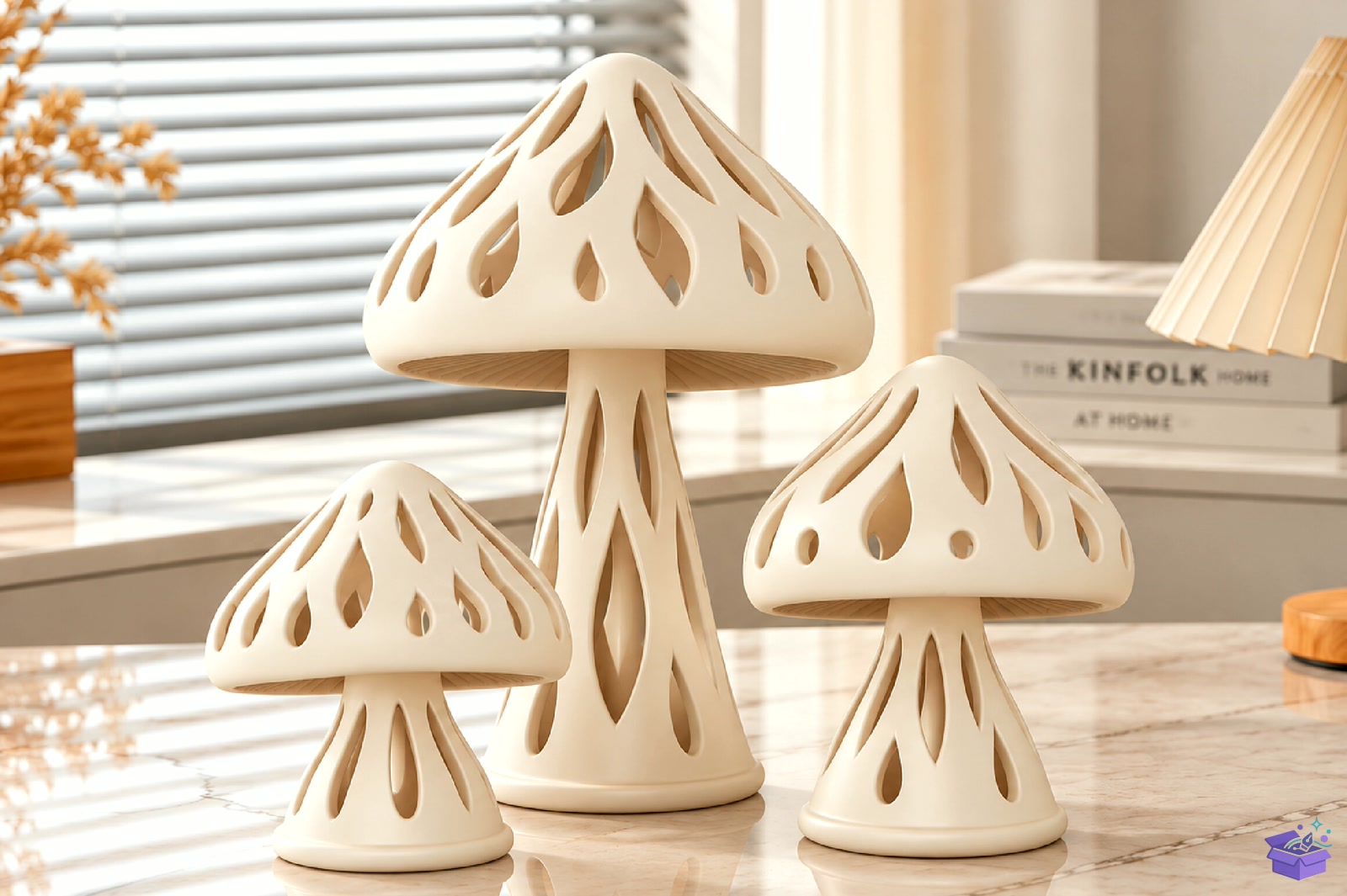 Mushroom Home Decor Model - 3D Baskı ve Model Dosyası (STL, OBJ, 3MF) - 3D Baskı İndir (STL, OBJ, 3MF)