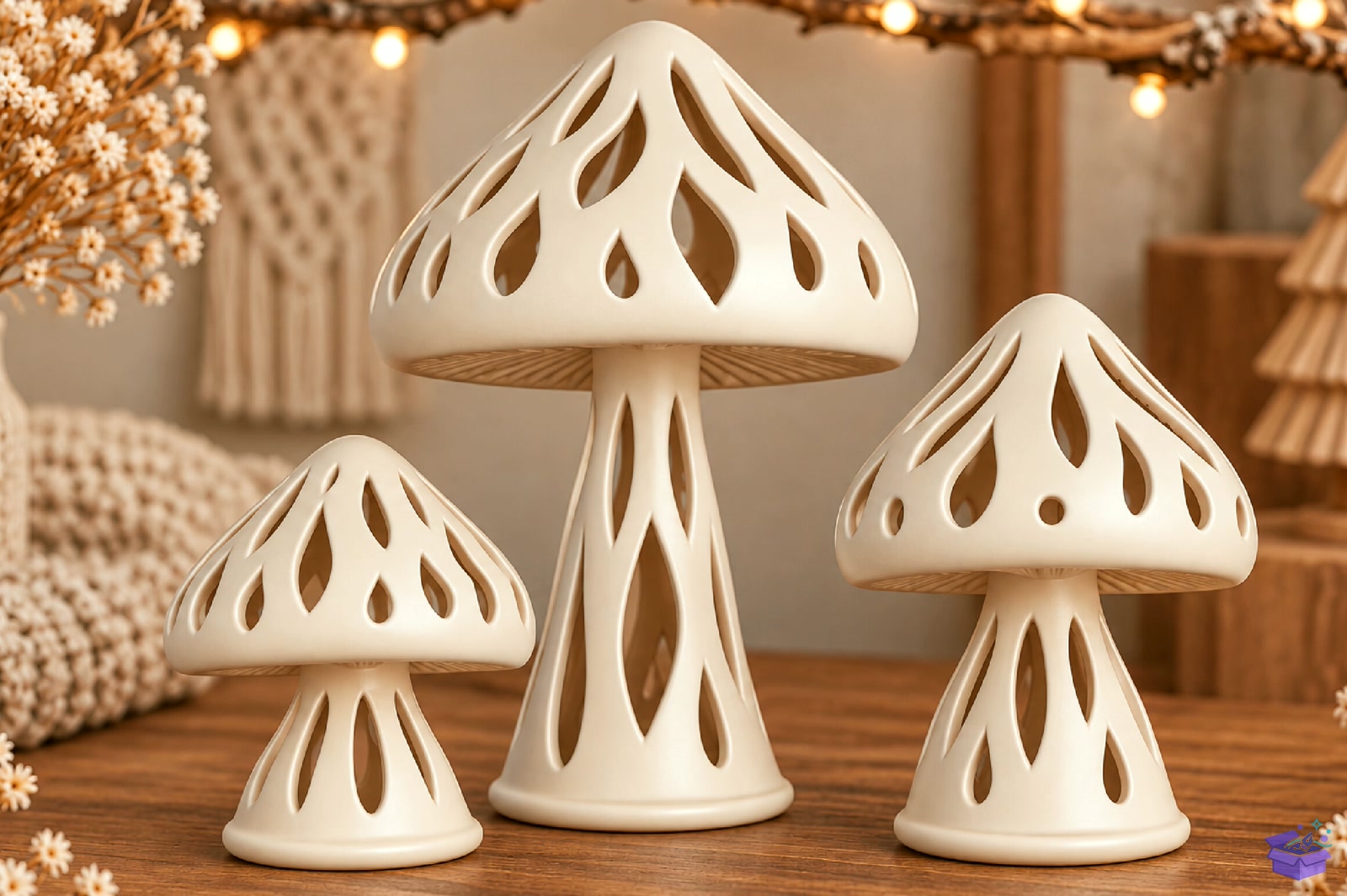 Mushroom Home Decor Model - 3D Baskı ve Model Dosyası (STL, OBJ, 3MF) - detaylı önizleme 2