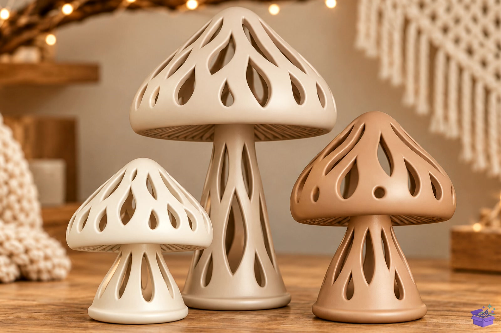 Mushroom Home Decor Model - 3D Baskı ve Model Dosyası (STL, OBJ, 3MF) - detaylı önizleme 3