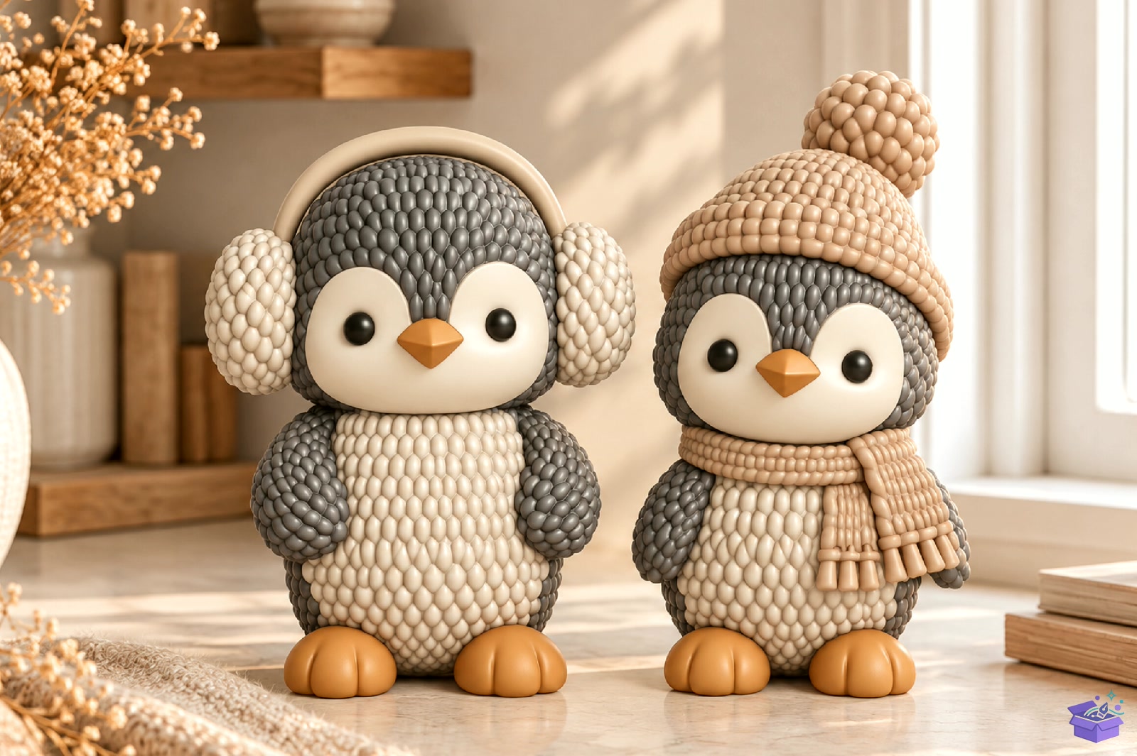 Yılbaşı Knitted Penguin 3D STL Model - 3D Baskı ve Model Dosyası (STL, OBJ, 3MF) - detaylı önizleme 3