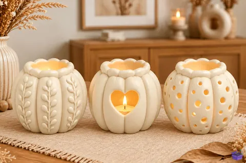 Pumpkin Tealight Tutucu 3D Baskı STL - 3D Baskı ve Model Dosyası (STL, OBJ, 3MF) - 3D Baskı  İndir (STL, OBJ, 3MF)