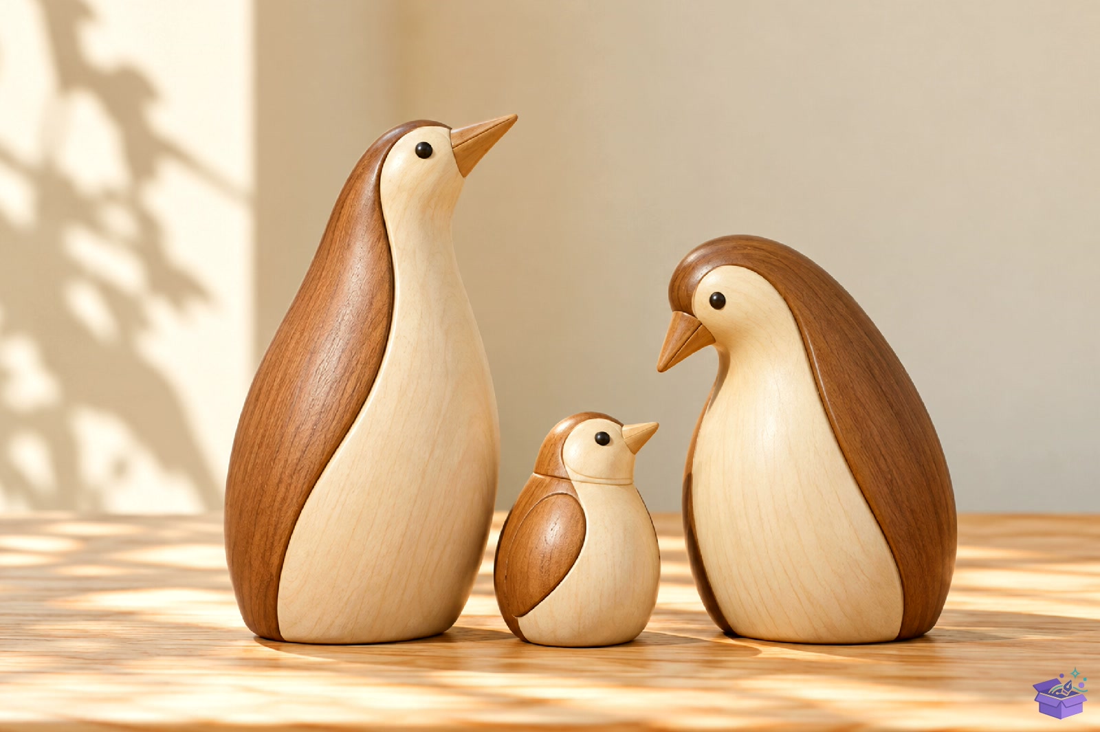 Cute Penguin Family STL - 3D Baskı ve Model Dosyası (STL, OBJ, 3MF) - detaylı önizleme 3
