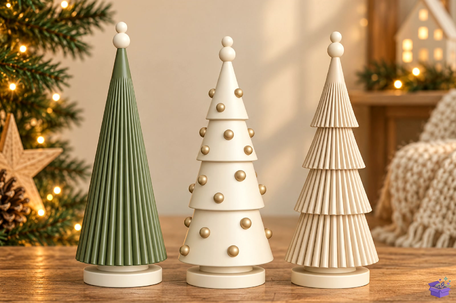 Minimalist Yılbaşı Ağacı Printable STL - 3D Baskı ve Model Dosyası (STL, OBJ, 3MF) - detaylı önizleme 3
