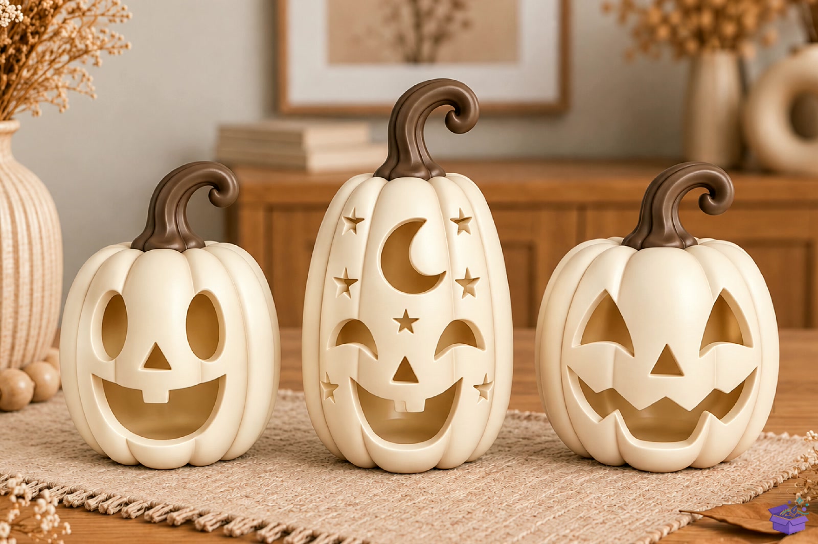 Cadılar Bayramı Pumpkin Fener STL File - 3D Baskı ve Model Dosyası (STL, OBJ, 3MF) - detaylı önizleme 2