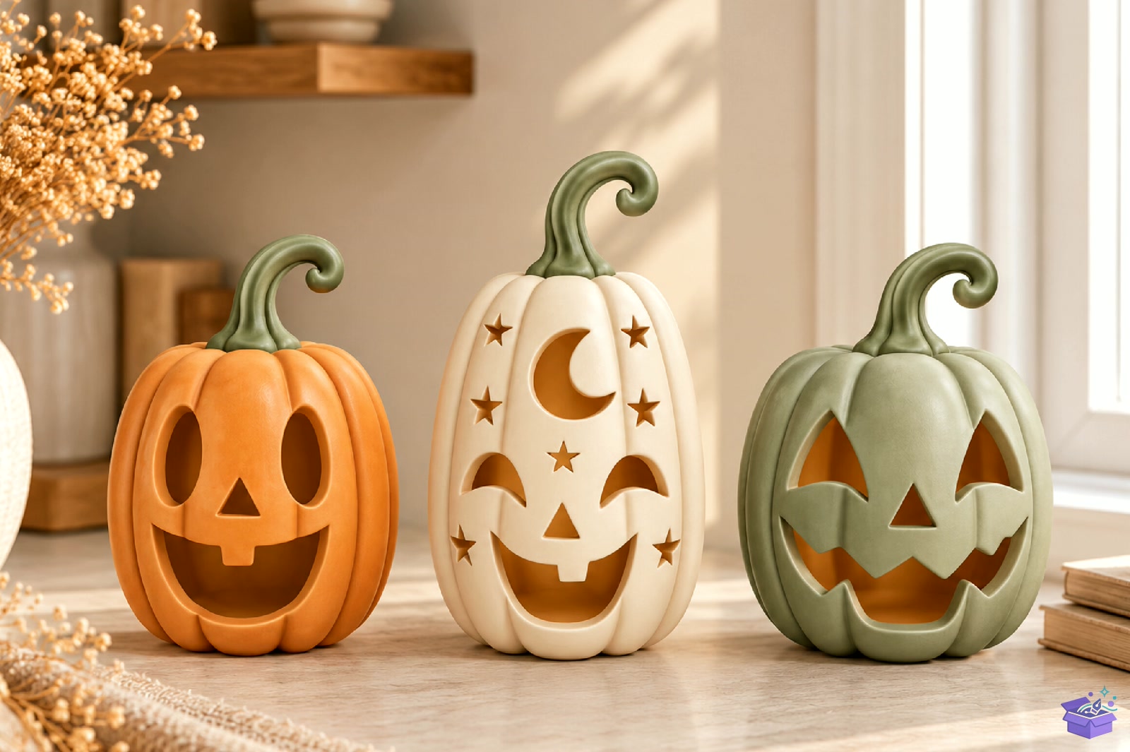 Cadılar Bayramı Pumpkin Fener STL File - 3D Baskı ve Model Dosyası (STL, OBJ, 3MF) - detaylı önizleme 3