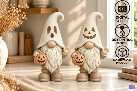 Cadılar Bayramı Gnome Figurine 3D Baskı STL - 3D Baskı ve Model Dosyası (STL, OBJ, 3MF) - 3D Baskı  İndir (STL, OBJ, 3MF)