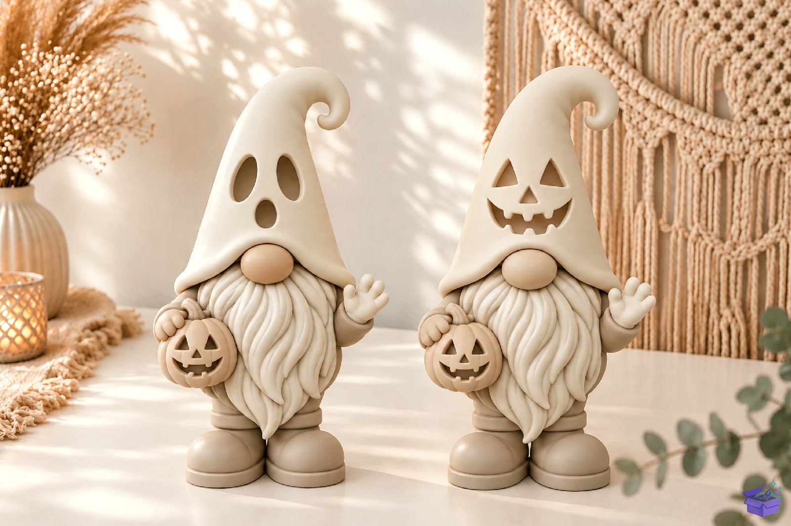 Cadılar Bayramı Gnome Figurine 3D Baskı STL - 3D Baskı ve Model Dosyası (STL, OBJ, 3MF) - detaylı önizleme 2