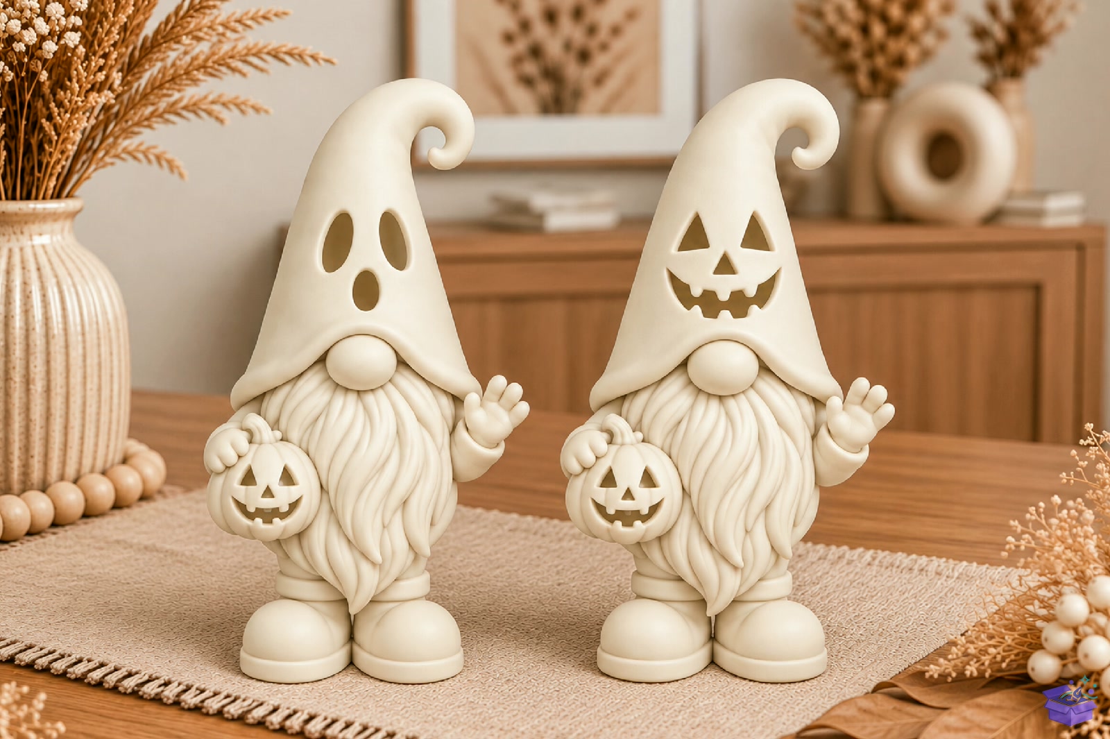 Cadılar Bayramı Gnome Figurine 3D Baskı STL - 3D Baskı ve Model Dosyası (STL, OBJ, 3MF) - detaylı önizleme 3