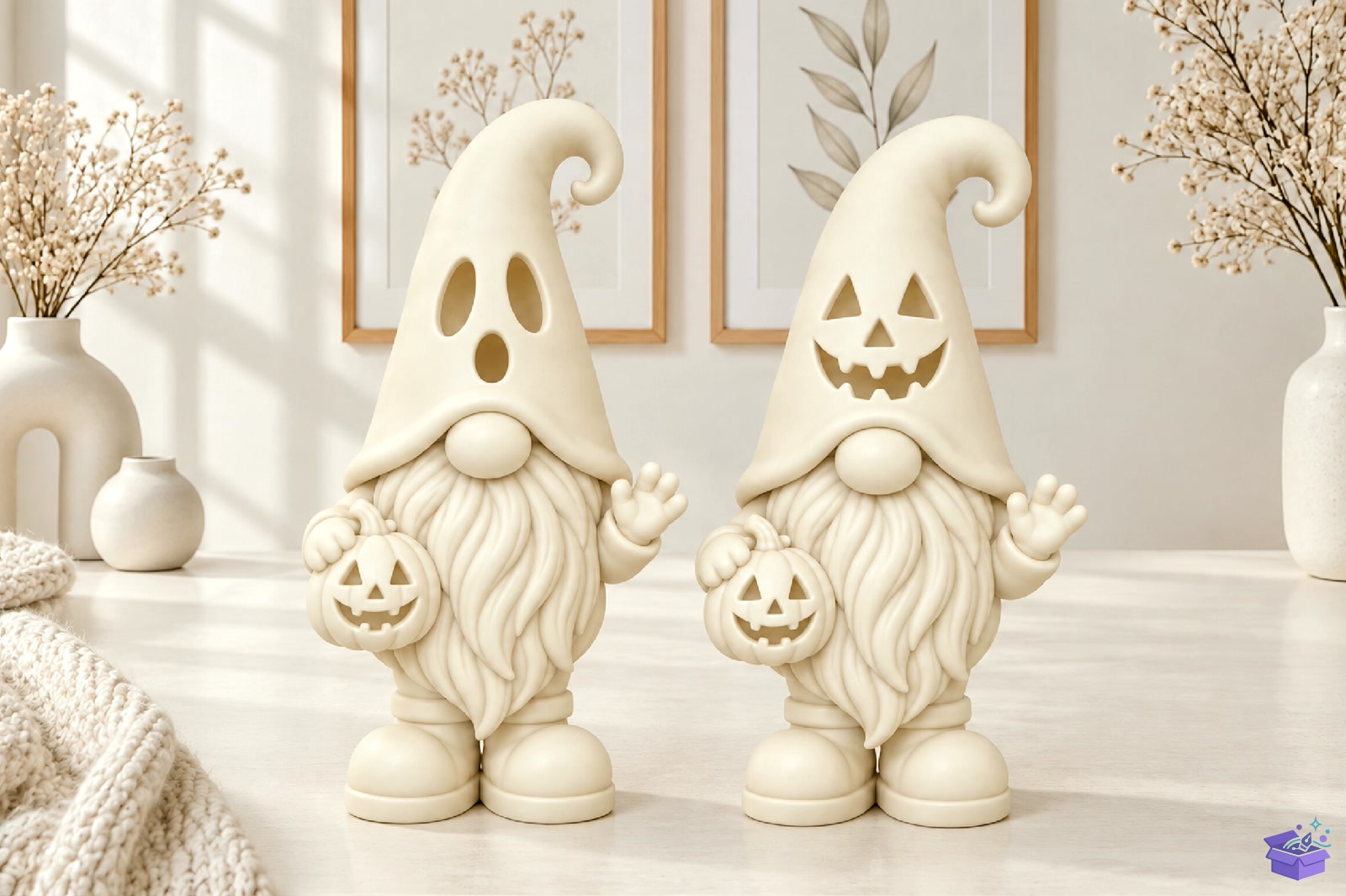 Cadılar Bayramı Gnome Figurine 3D Baskı STL - 3D Baskı ve Model Dosyası (STL, OBJ, 3MF) - detaylı önizleme 4