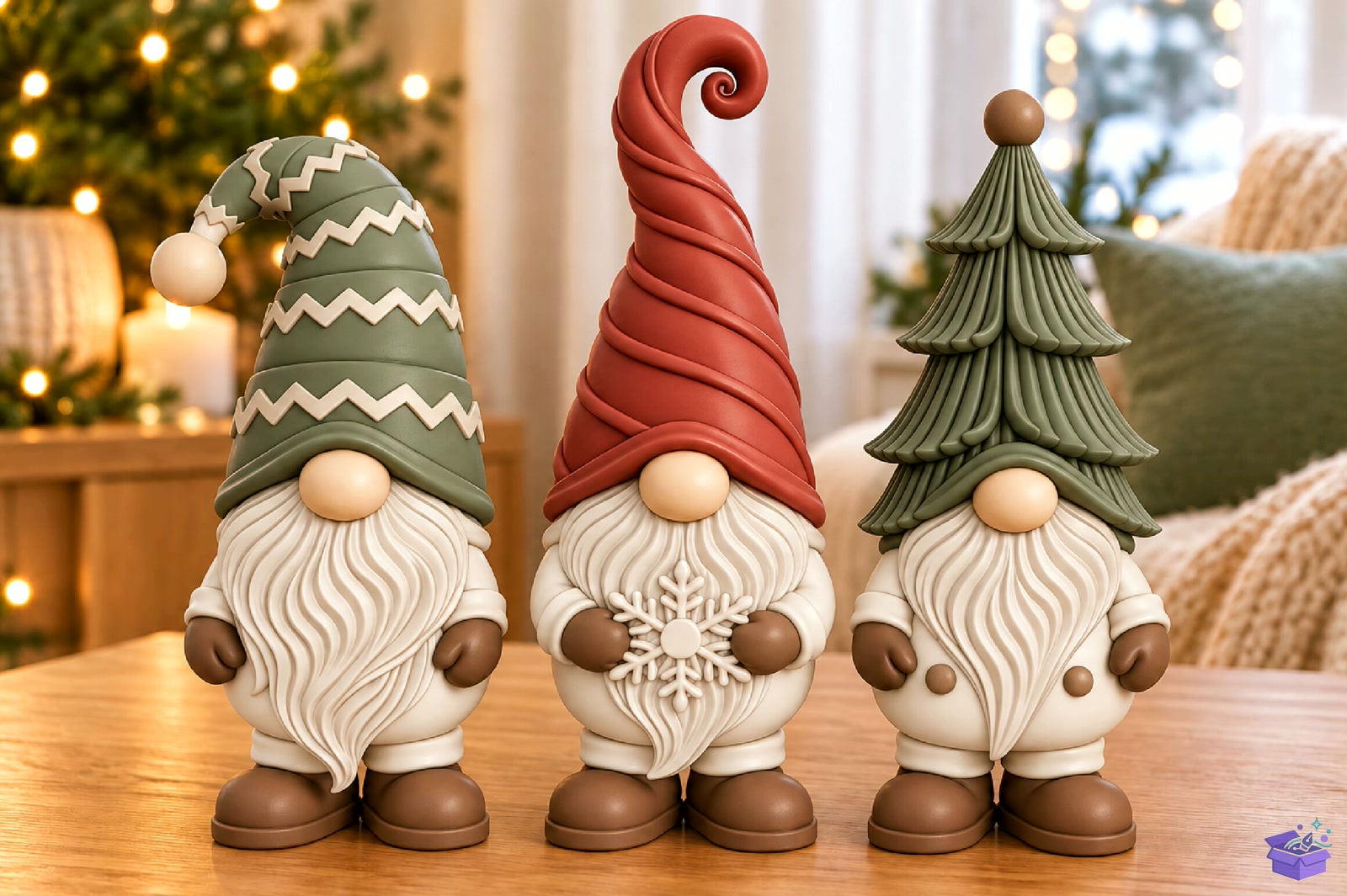 Cute Yılbaşı Gnome Printable STL - 3D Baskı ve Model Dosyası (STL, OBJ, 3MF) - detaylı önizleme 2
