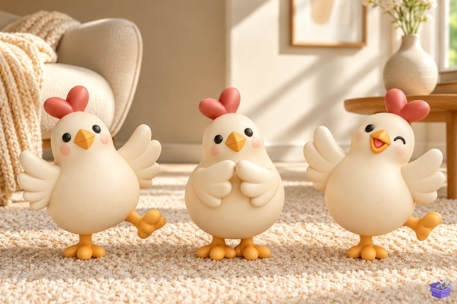 Cute Chicken Decorative STL - 3D Baskı ve Model Dosyası (STL, OBJ, 3MF) - 3D Baskı İndir (STL, OBJ, 3MF)
