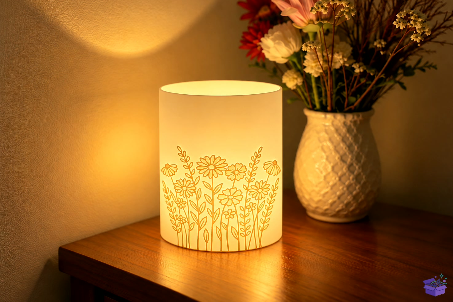3D Baskı File Floral Tealight Tutucu - 3D Baskı ve Model Dosyası (STL, OBJ, 3MF) - detaylı önizleme 2