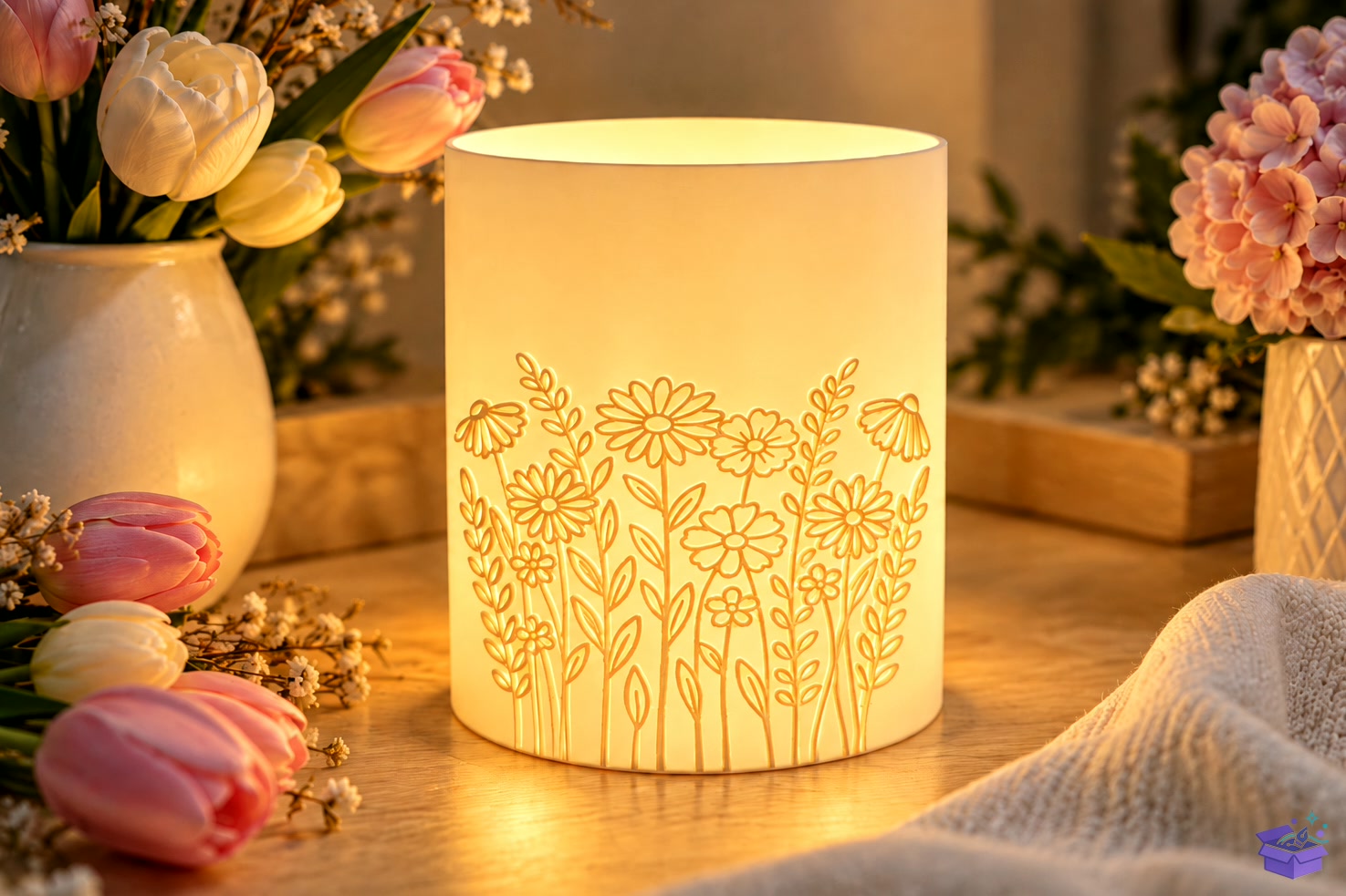 3D Baskı File Floral Tealight Tutucu - 3D Baskı ve Model Dosyası (STL, OBJ, 3MF) - detaylı önizleme 4