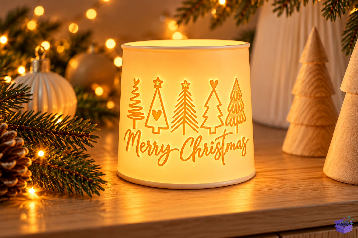 3D Baskı Yılbaşı Tealight Tutucu STL - 3D Baskı ve Model Dosyası (STL, OBJ, 3MF) - detaylı önizleme 4