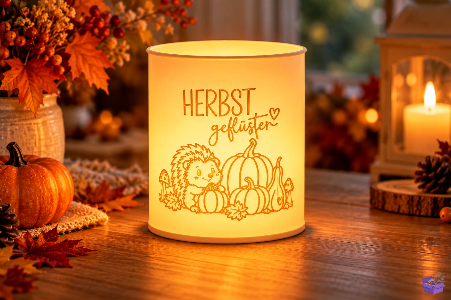 3D Baskı Autumn Tealight Tutucu STL - 3D Baskı ve Model Dosyası (STL, OBJ, 3MF) - detaylı önizleme 4