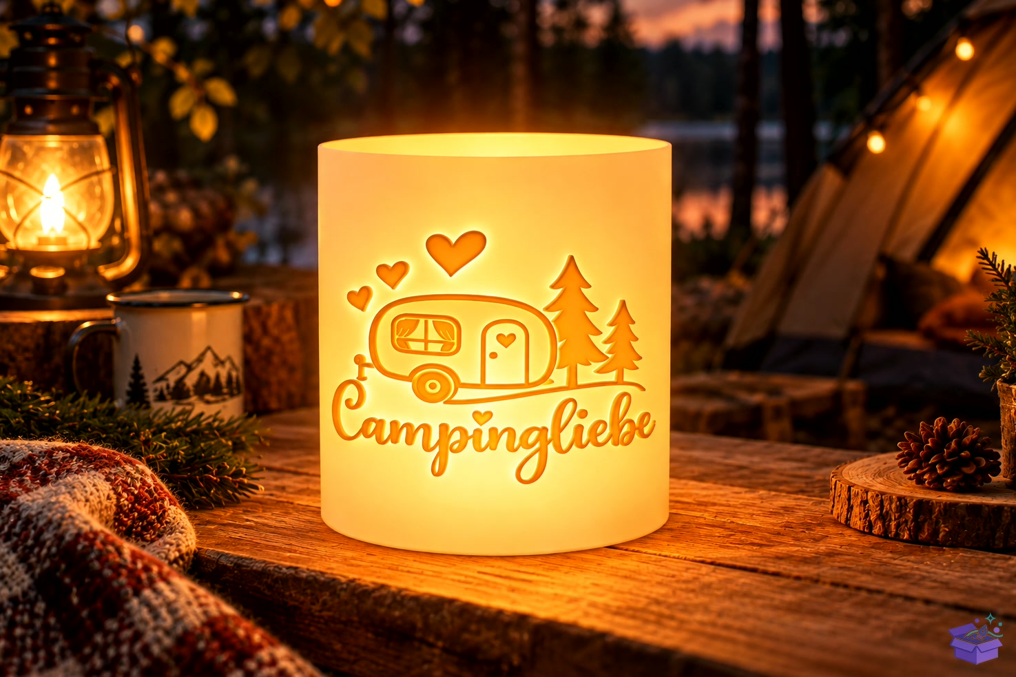 3D Baskı File Camping Tealight Tutucu - 3D Baskı ve Model Dosyası (STL, OBJ, 3MF) - detaylı önizleme 2