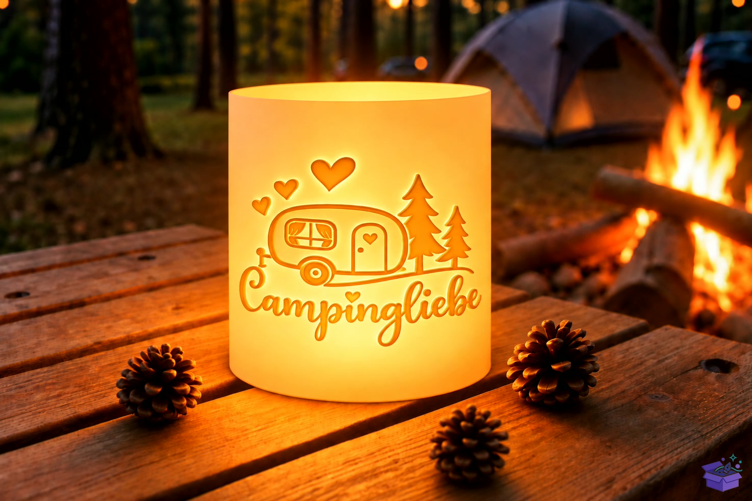 3D Baskı File Camping Tealight Tutucu - 3D Baskı ve Model Dosyası (STL, OBJ, 3MF) - detaylı önizleme 6