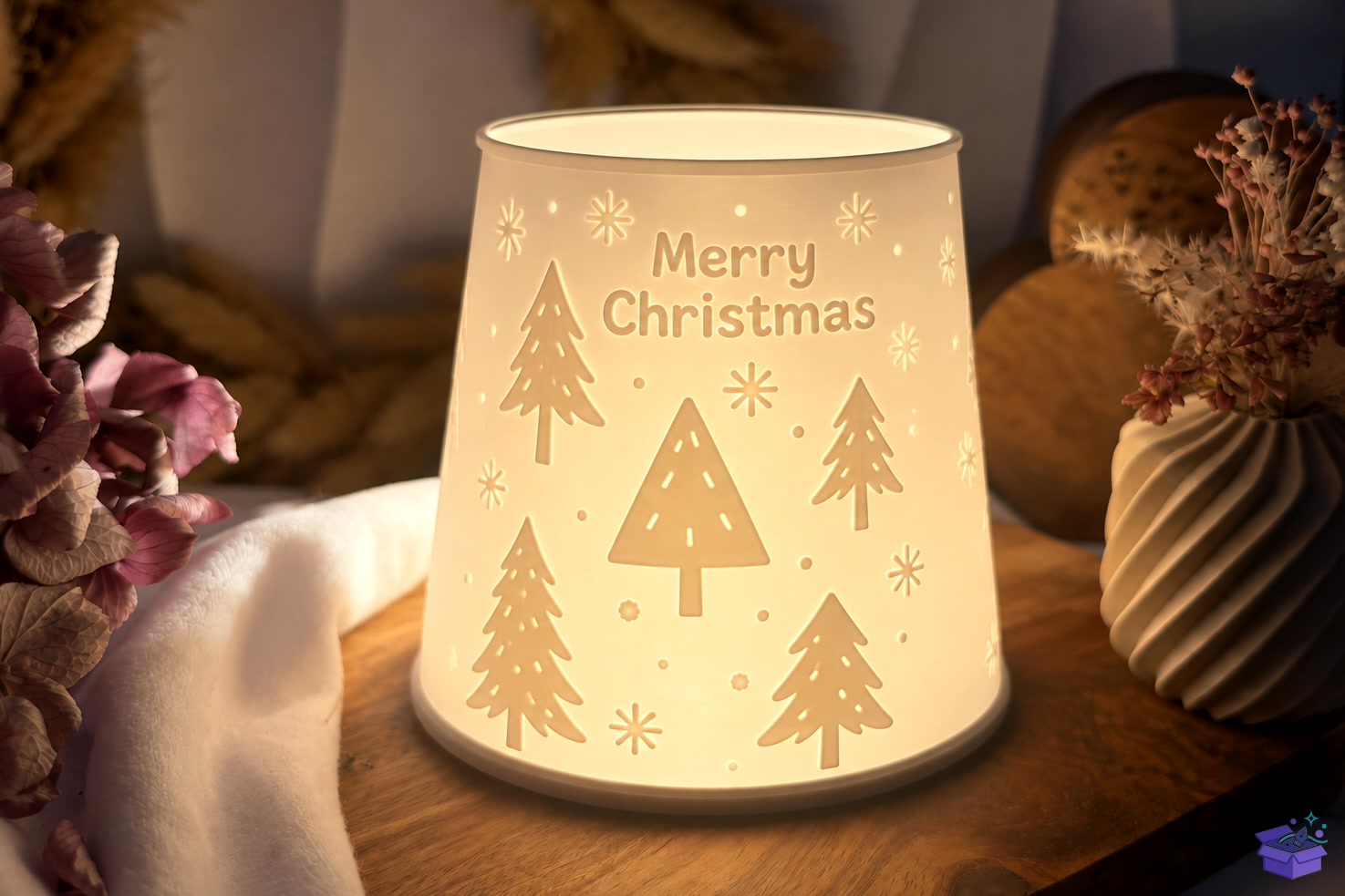 Yılbaşı Ağacı Tealight Fener STL - 3D Baskı ve Model Dosyası (STL, OBJ, 3MF) - detaylı önizleme 4
