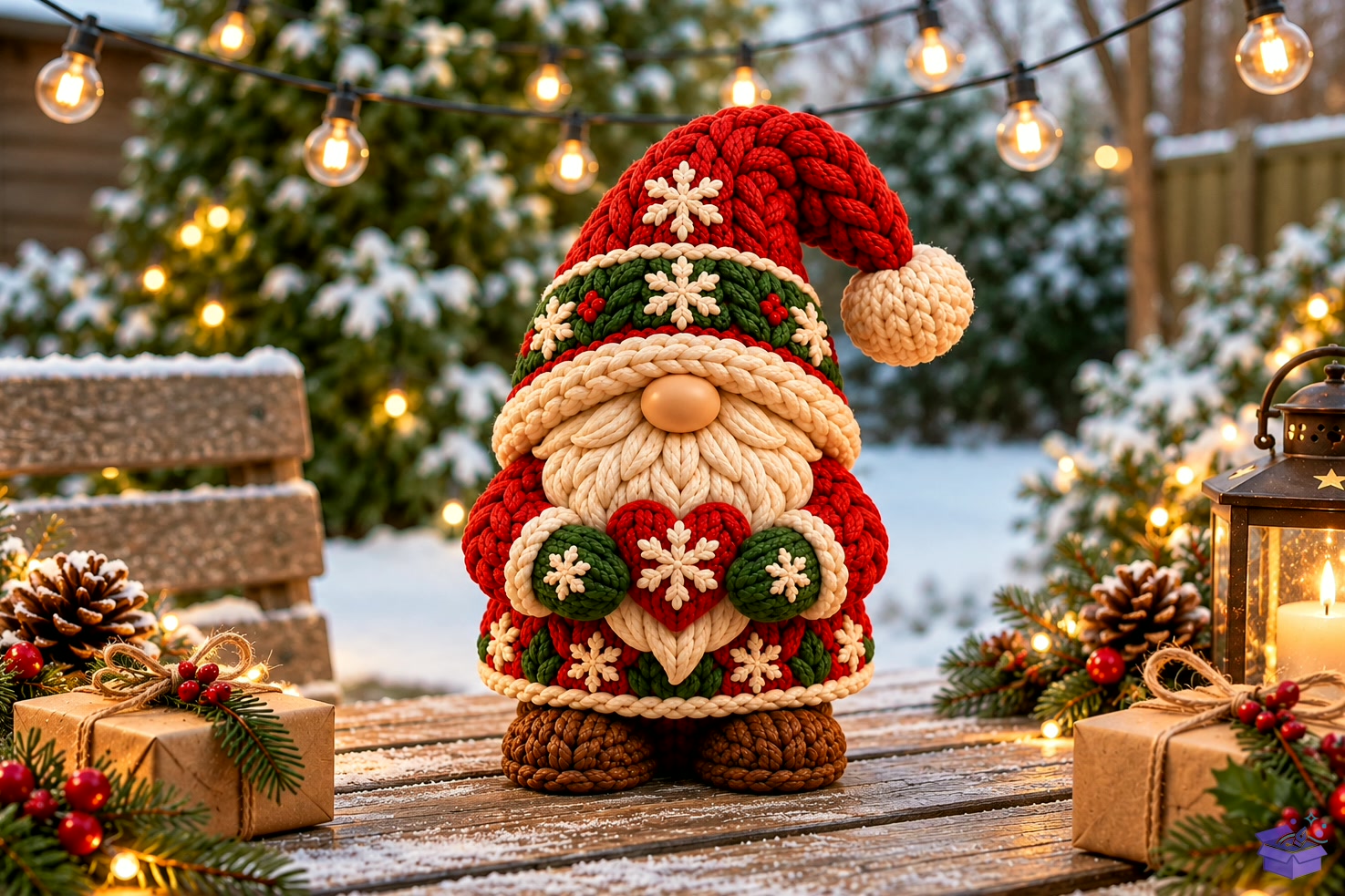 Knitted Yılbaşı Gnome 3D STL File - 3D Baskı ve Model Dosyası (STL, OBJ, 3MF) - detaylı önizleme 4