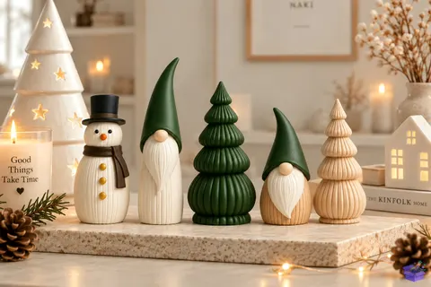 Holiday Gnome Decor - 3D Baskı ve Model Dosyası (STL, OBJ, 3MF) - 3D Baskı  İndir (STL, OBJ, 3MF)