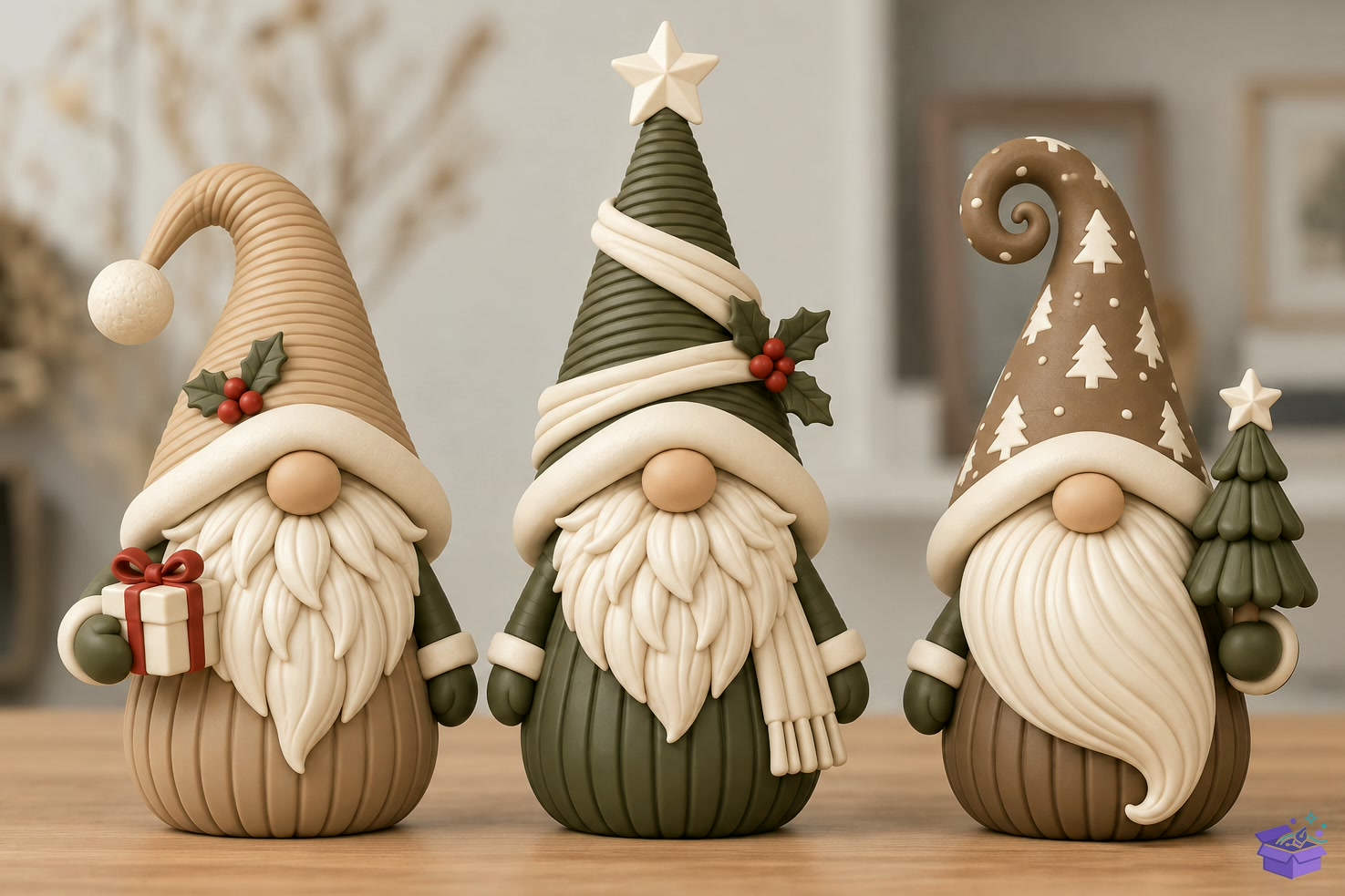 Yılbaşı Gnome STL - 3D Baskı ve Model Dosyası (STL, OBJ, 3MF) - detaylı önizleme 4
