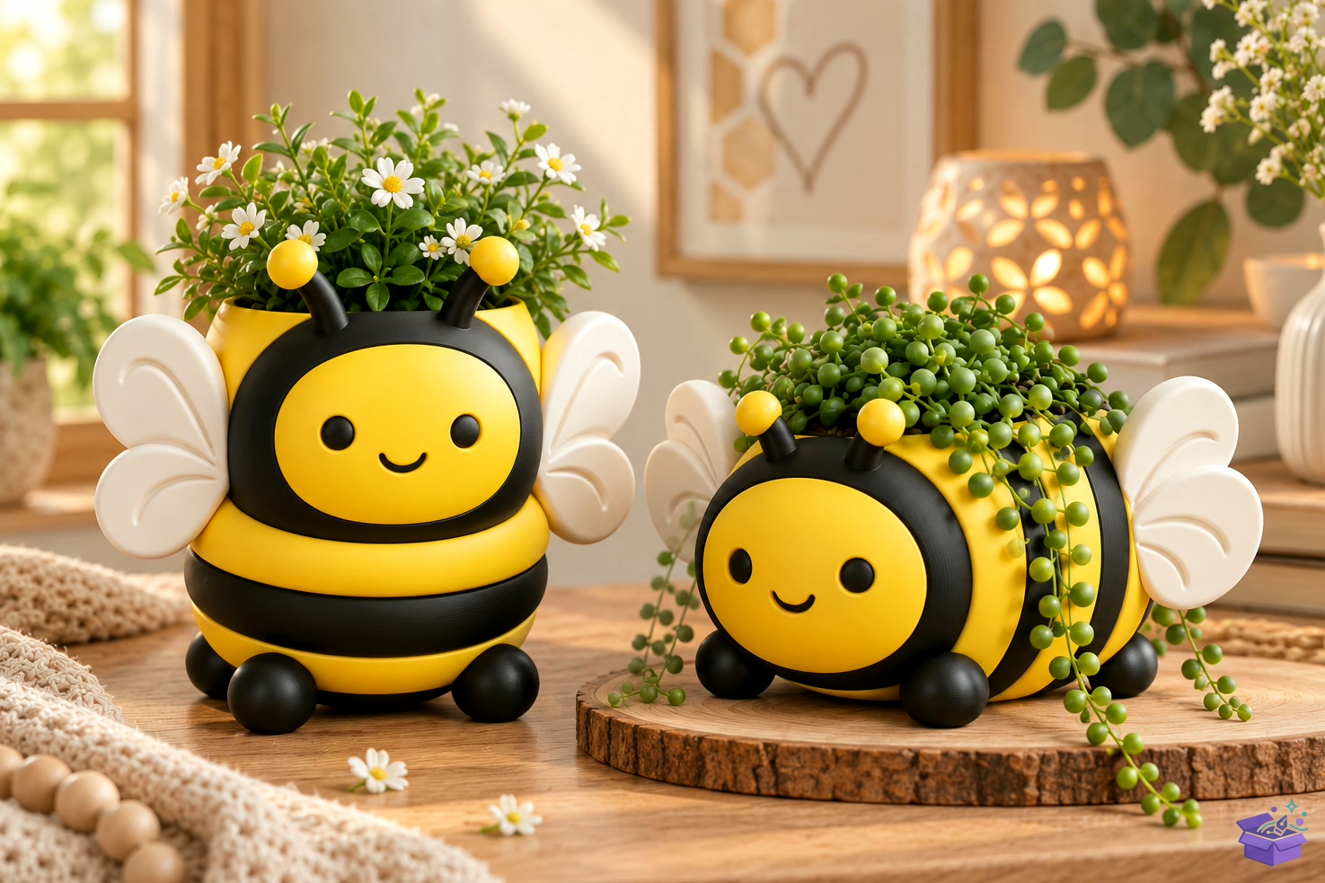 Bee Saksı Tasarımı STL Pot - 3D Baskı ve Model Dosyası (STL, OBJ, 3MF) - detaylı önizleme 3