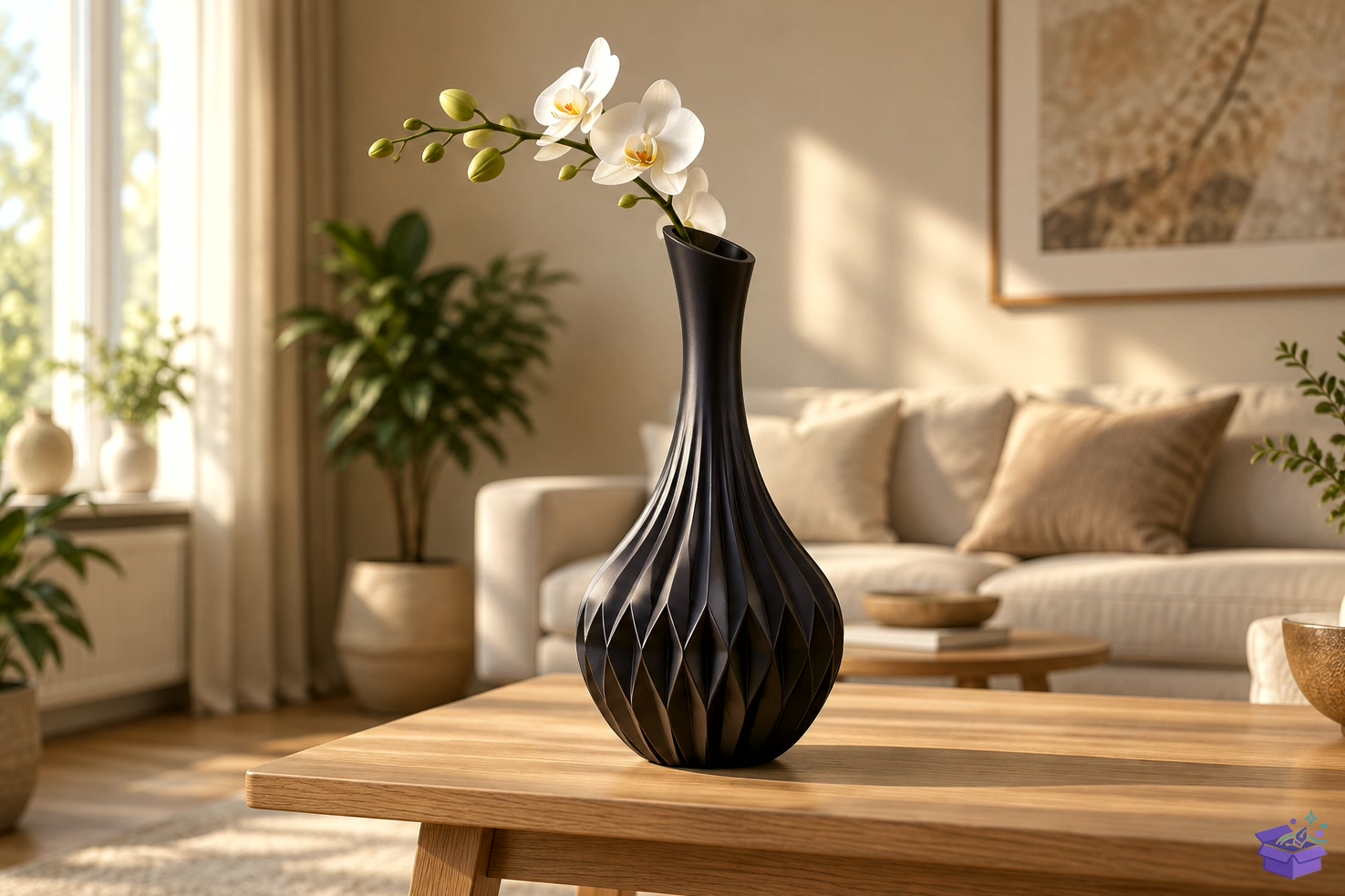 Modern Fluted Vazo Tasarımı STL 3D Baskı - 3D Baskı ve Model Dosyası (STL, OBJ, 3MF) - detaylı önizleme 3