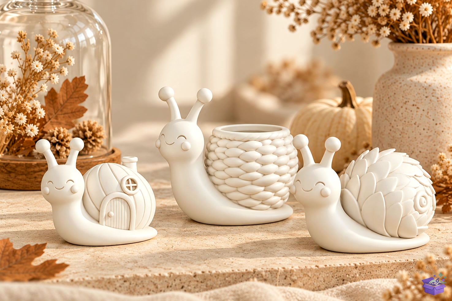 Cute Snail STL Collection 3D Baskı - 3D Baskı ve Model Dosyası (STL, OBJ, 3MF) - detaylı önizleme 3