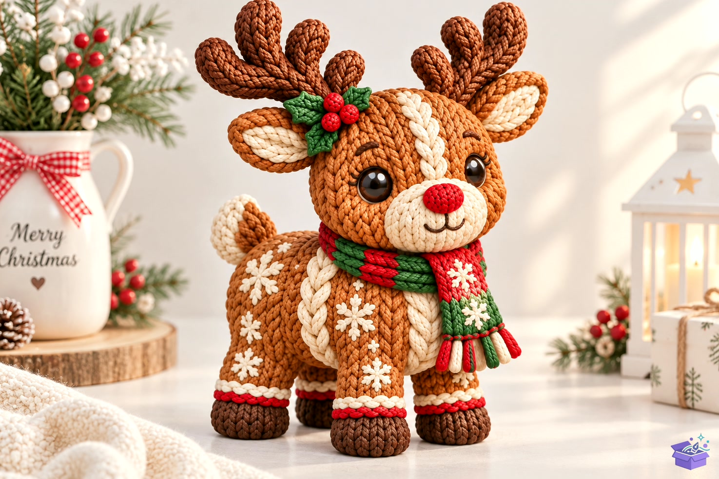 Knitted Ren Geyiği STL - 3D Baskı ve Model Dosyası (STL, OBJ, 3MF) - detaylı önizleme 4