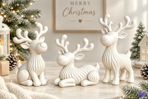 Yılbaşı Geyik Trio 3D Baskı Models - 3D Baskı ve Model Dosyası (STL, OBJ, 3MF) - 3D Baskı  İndir (STL, OBJ, 3MF)