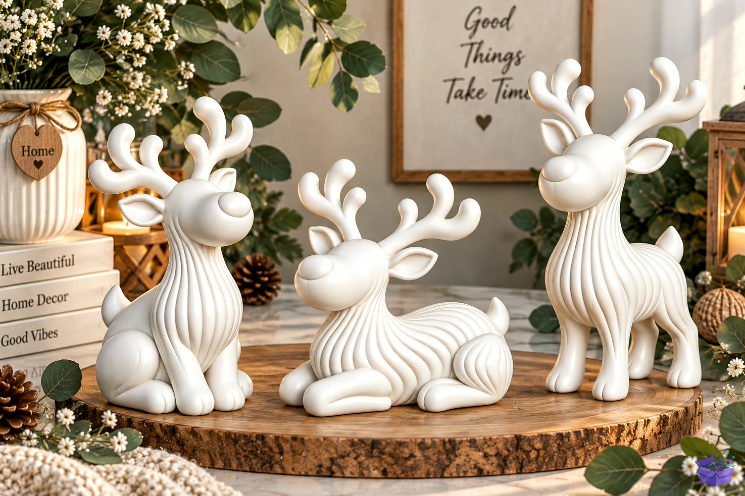 Yılbaşı Geyik Trio 3D Baskı Models - 3D Baskı ve Model Dosyası (STL, OBJ, 3MF) - detaylı önizleme 4