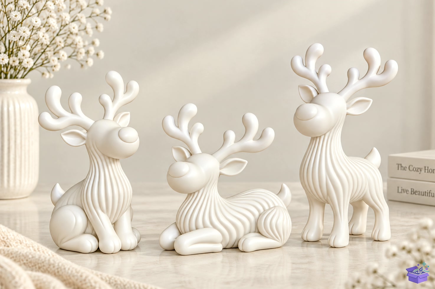 Yılbaşı Geyik Trio 3D Baskı Models - 3D Baskı ve Model Dosyası (STL, OBJ, 3MF) - detaylı önizleme 5