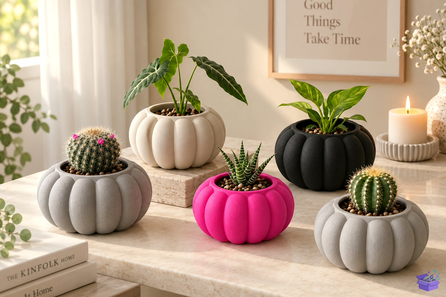 Pumpkin Bubble Saksı Tasarımı STL - 3D Baskı ve Model Dosyası (STL, OBJ, 3MF) - detaylı önizleme 3