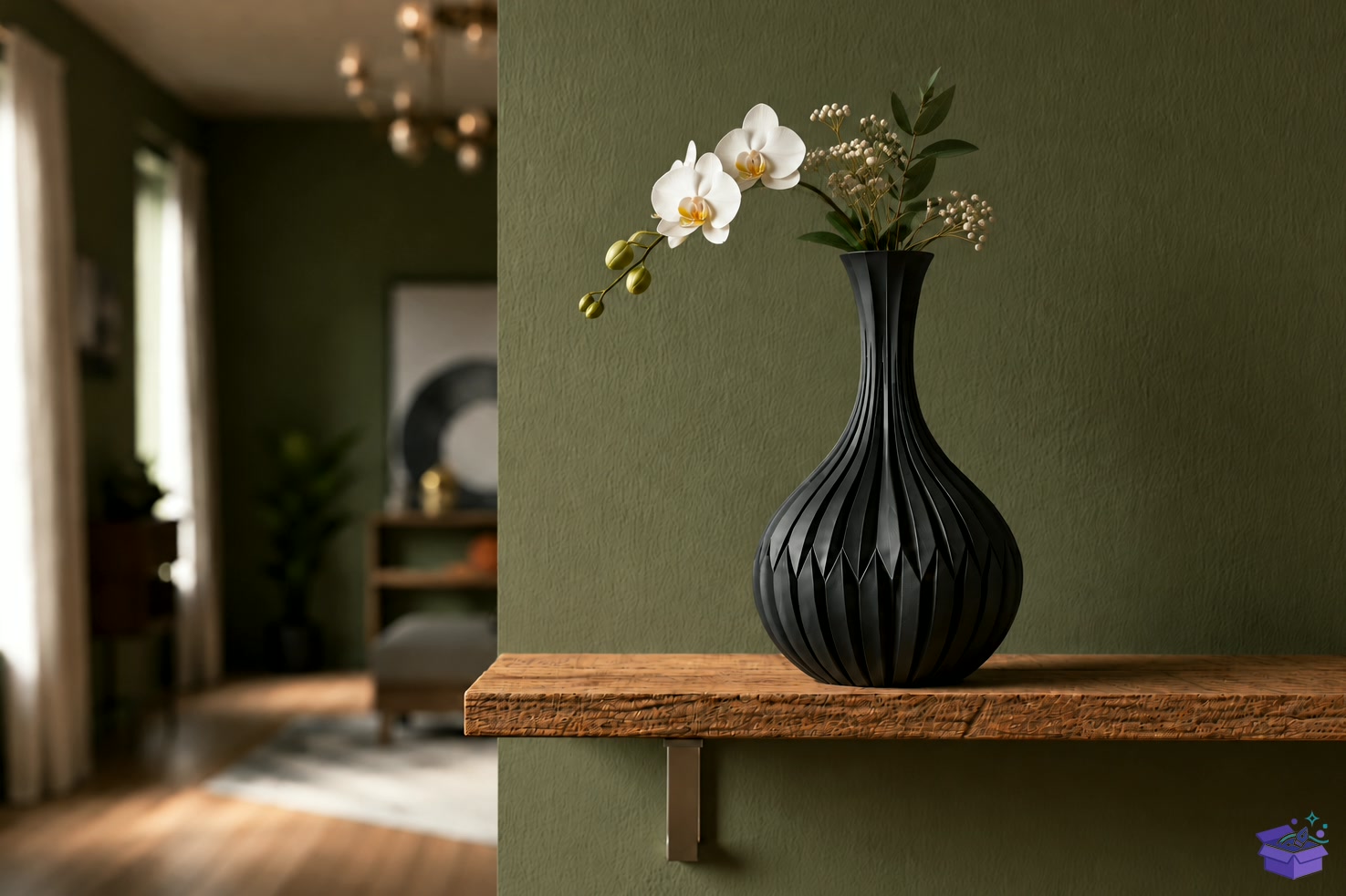 Ribbed Bulb Vazo Tasarımı STL - 3D Baskı ve Model Dosyası (STL, OBJ, 3MF) - detaylı önizleme 2