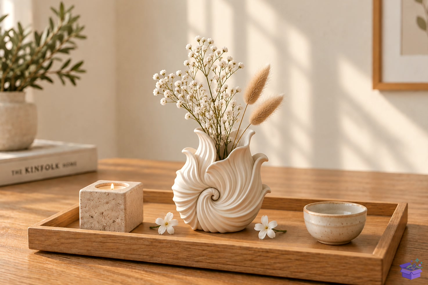 Seashell Vazo Tasarımı STL - 3D Baskı ve Model Dosyası (STL, OBJ, 3MF) - detaylı önizleme 4