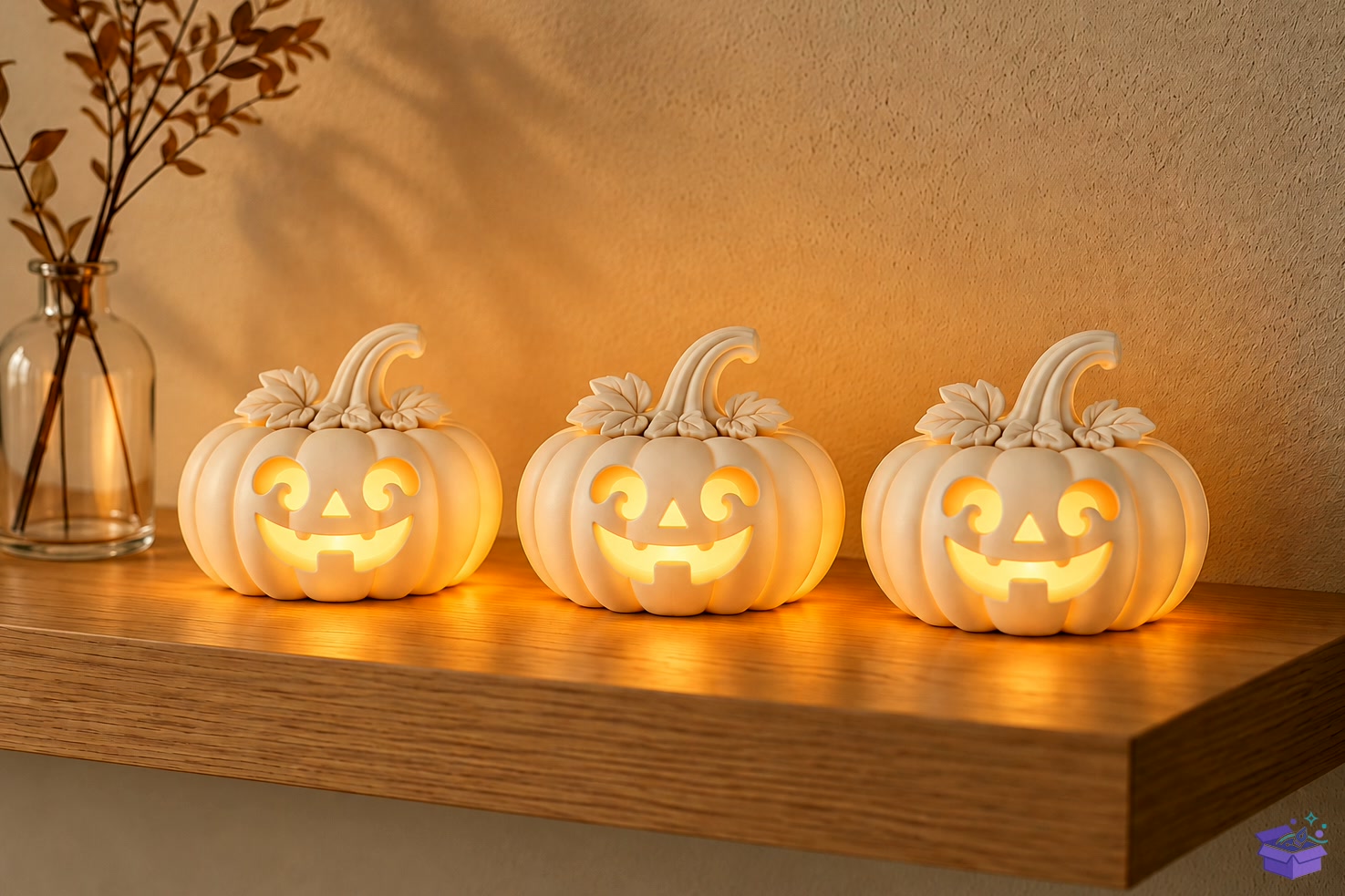 Pumpkin Fener STL Cadılar Bayramı Decor - 3D Baskı ve Model Dosyası (STL, OBJ, 3MF) - detaylı önizleme 3