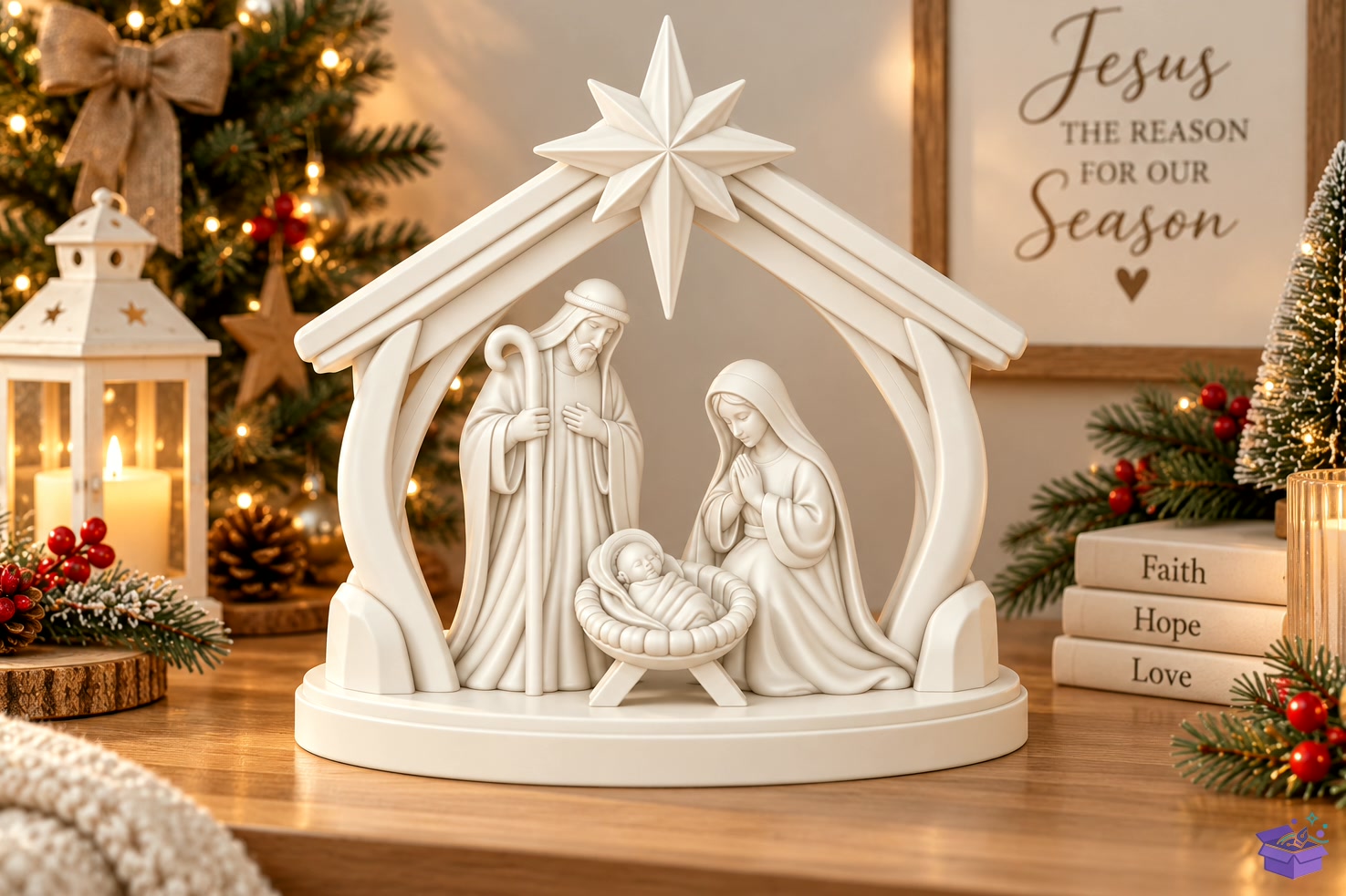 Yılbaşı Nativity STL 3D Baskı - 3D Baskı ve Model Dosyası (STL, OBJ, 3MF) - detaylı önizleme 2
