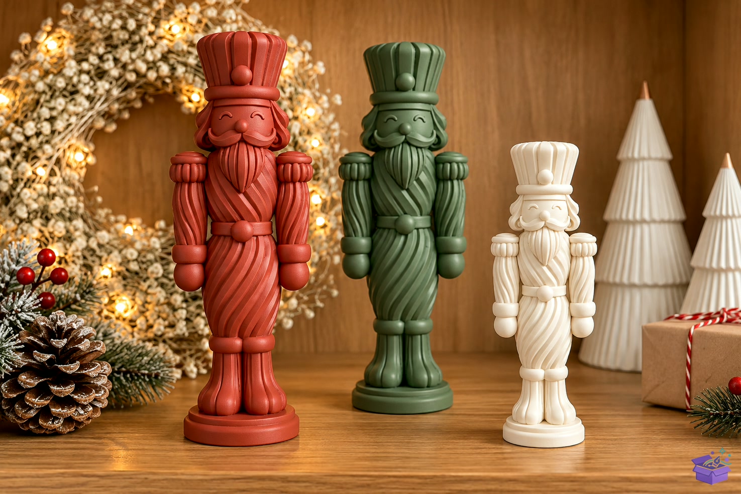 Nutcracker STL 3D Baskı Yılbaşı Decor - 3D Baskı ve Model Dosyası (STL, OBJ, 3MF) - detaylı önizleme 2