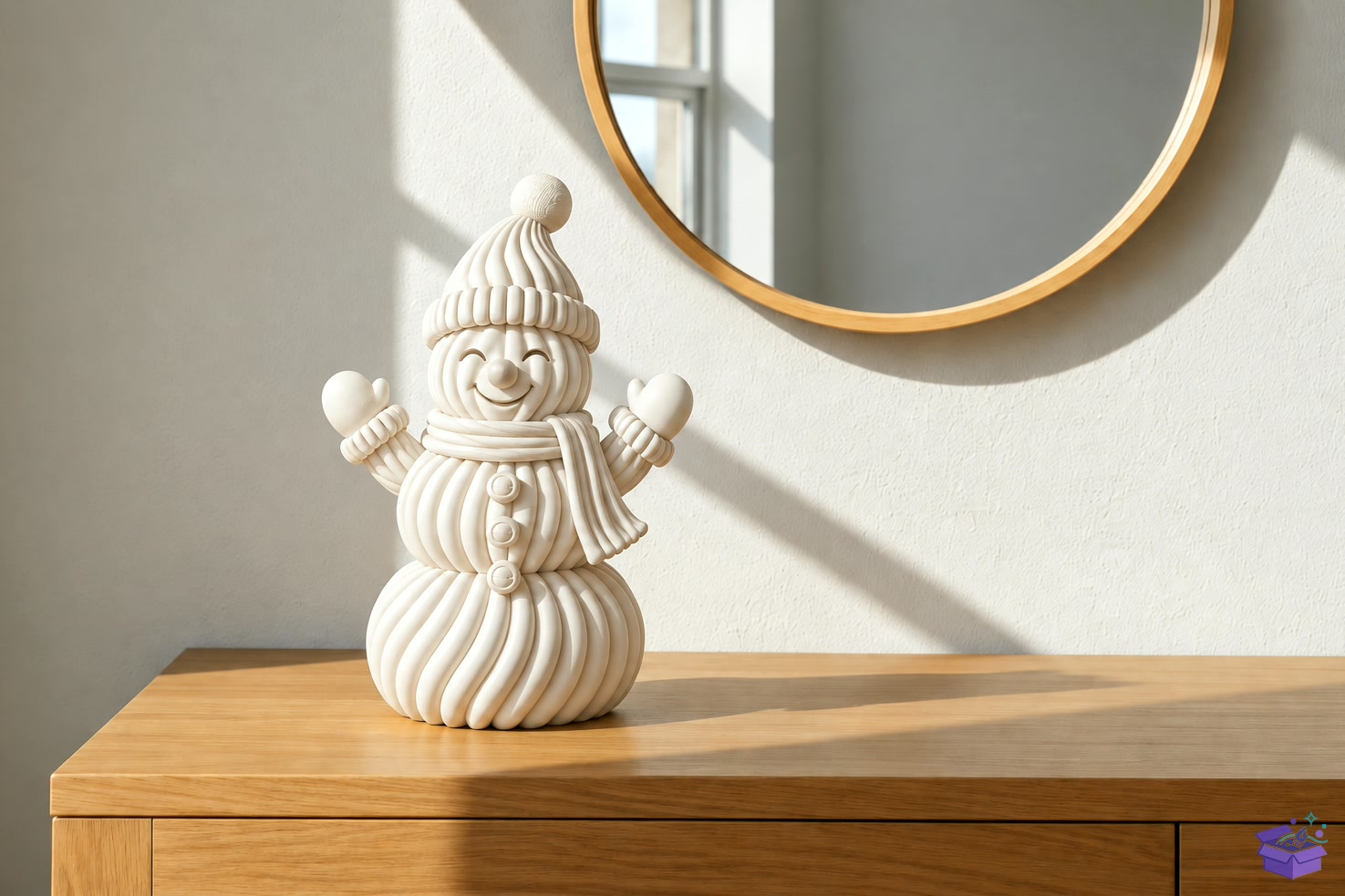 Snowman STL 3D Baskı Yılbaşı Decor - 3D Baskı ve Model Dosyası (STL, OBJ, 3MF) - detaylı önizleme 3