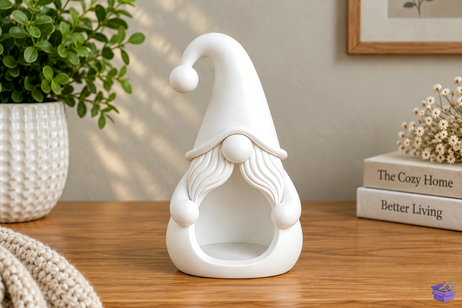 Yılbaşı Gnome Mumluk STL 3D - 3D Baskı ve Model Dosyası (STL, OBJ, 3MF) - detaylı önizleme 3