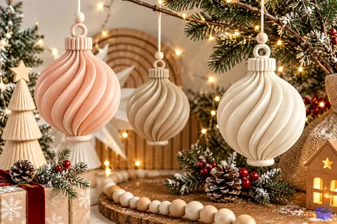 Yılbaşı Ağaç Süsü STL 3D Baskı Decor - 3D Baskı ve Model Dosyası (STL, OBJ, 3MF) - 3D Baskı  İndir (STL, OBJ, 3MF)