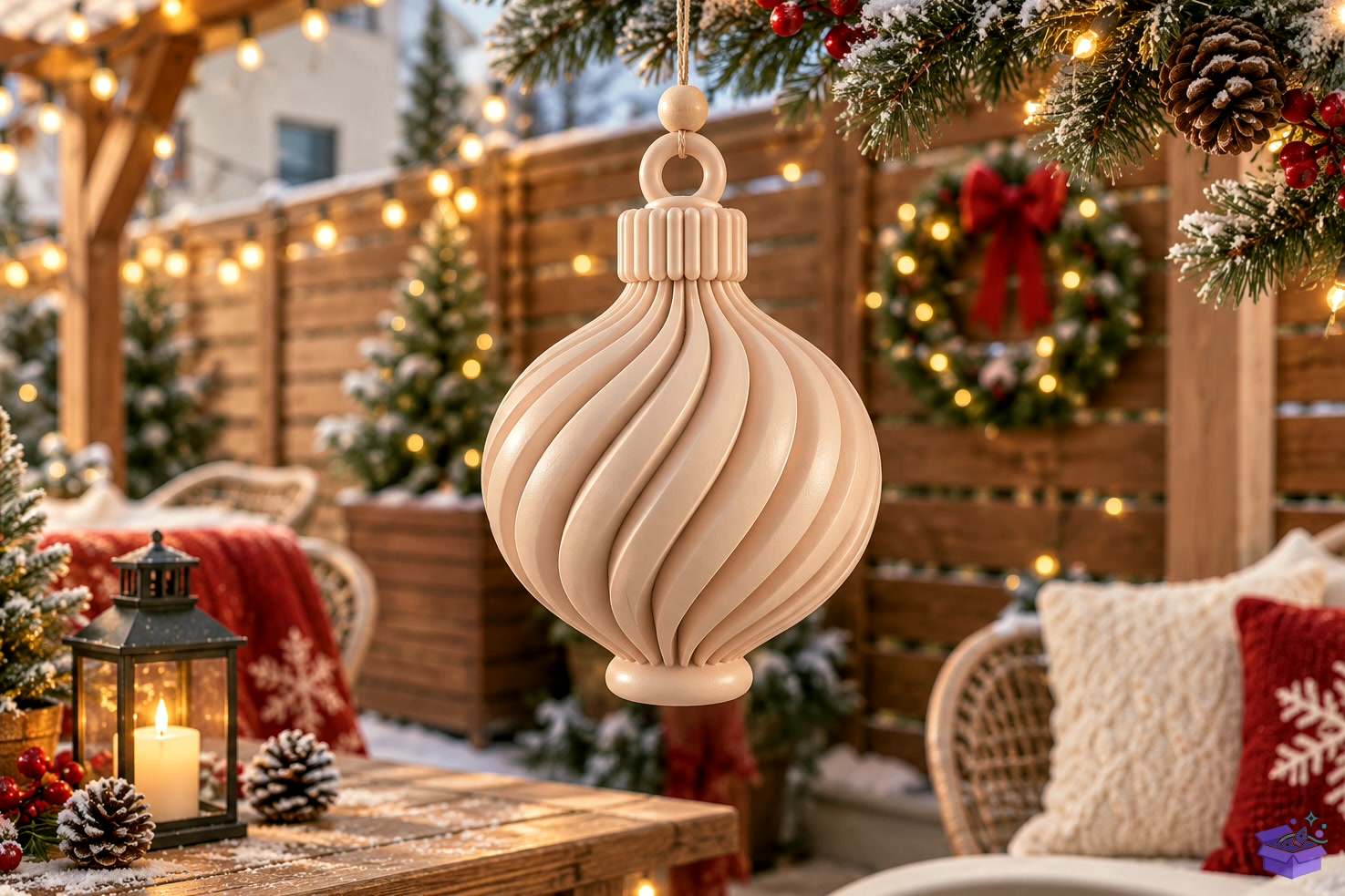 Yılbaşı Ağaç Süsü STL 3D Baskı Decor - 3D Baskı ve Model Dosyası (STL, OBJ, 3MF) - detaylı önizleme 2