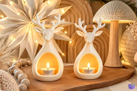 Ren Geyiği Mumluk STL 3D Baskı Deco - 3D Baskı ve Model Dosyası (STL, OBJ, 3MF) - 3D Baskı  İndir (STL, OBJ, 3MF)