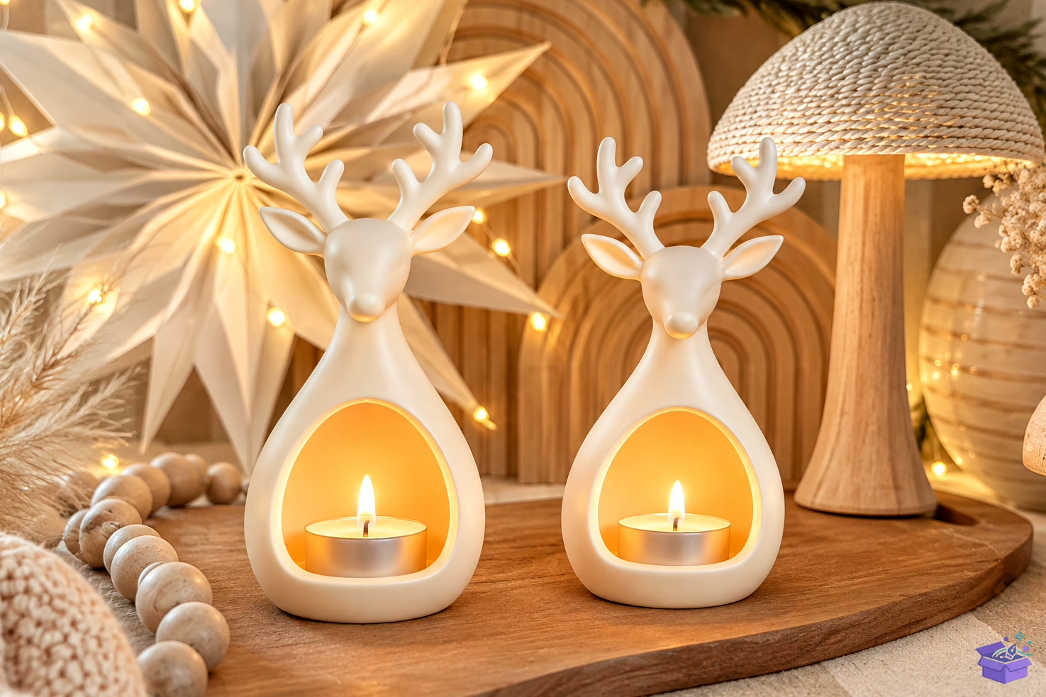 Ren Geyiği Mumluk STL 3D Baskı Deco - 3D Baskı ve Model Dosyası (STL, OBJ, 3MF) - detaylı önizleme 5